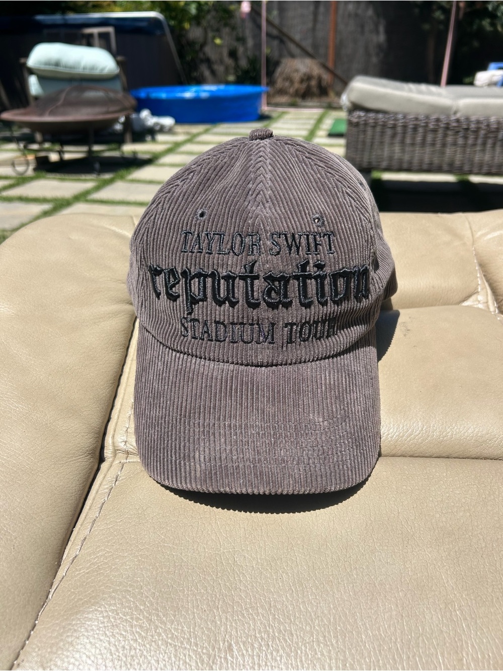 Taylor Swift Corduroy Reputation Stadium Tour Cap - Gray